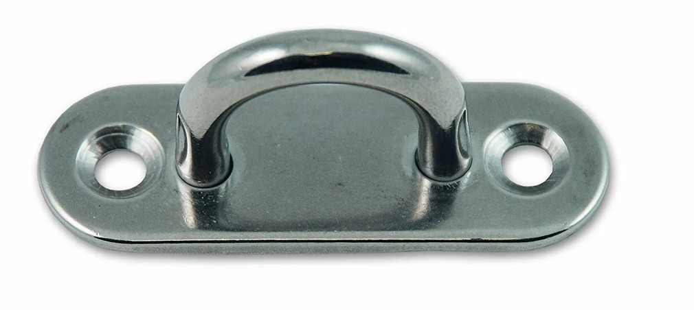 Piastre ad occhiello per cinghia con ganci, 60 x 20 mm, 410 kg, 2 pezzi