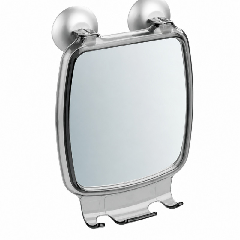 Suction cup mirror with 2 hooks ULTRA POWER LOCK Suction cup mirror with 2 hooks ULTRA POWER LOCK