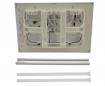 Witte SELLES wandcloset bedieningsplaat voor SULLY en BASTIA