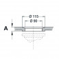 Enkele gootsteenafvoer diameter 90 mm, automatisch, met handgreep
