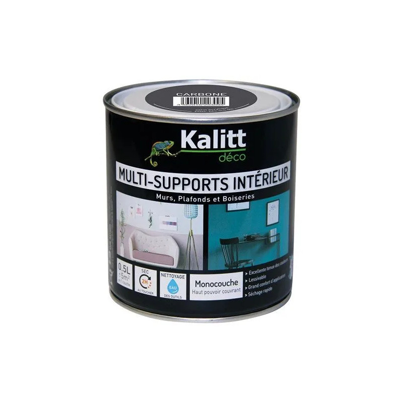 Carbon satin multi-substraatverf 0,5 liter