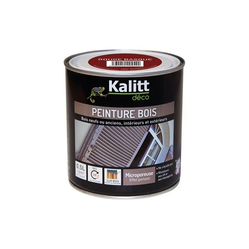 Holzfarbe Satin Rot Baskisch 0,5 Liter Holzfarbe Satin Rot Baskisch 0,5 Liter