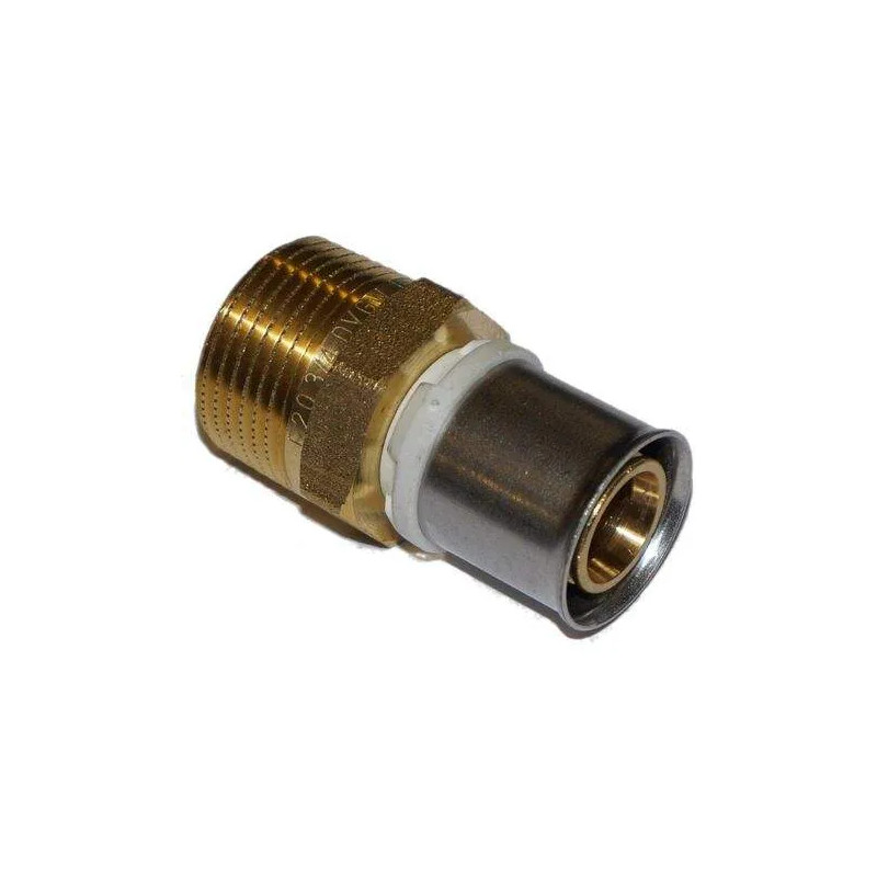 Vaste mannelijke 15x21, 16 mm loodvrije vernikkelde messing meerlagenfitting.