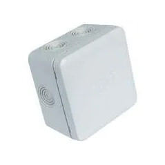 Boîte de dérivation étanche carrée 85x85mm profondeur 50mm