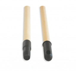 Manche de raclette en bois poncé 1,30 m avec vis nylon diamètre 24 et attache