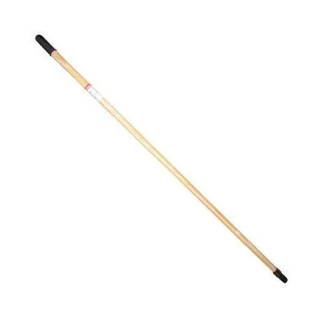 Sanded wooden squeegee handle 1,30 m with nylon screw diameter 24 and fastener