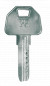 Vernikkelde slotcilinder V6, 30x30 mm, 6 stiften, 4 omkeerbare sleutels