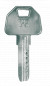 Vernikkelde slotcilinder V6, 30x40 mm, 6 stiften, 4 omkeerbare sleutels