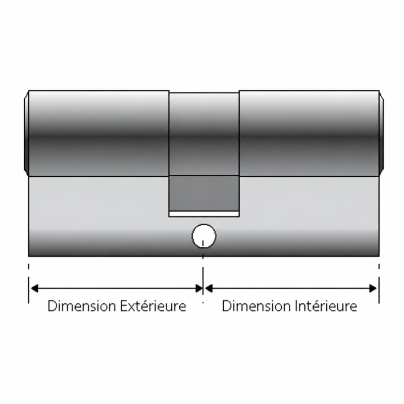 Cylindre De Serrure VACHETTE 30 X B30 – Variure UA 1001, Laiton Poli, S’entrouvrant, V5