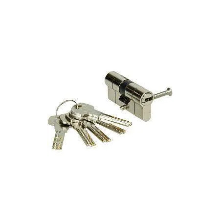 High security cylinder 2100 series nickel-plated, disengageable 30x40mm, 5 reversible keys.