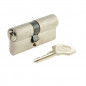 Serie 500 plus cilinder, 30x30 mm, vernikkeld, 5 pinnen, 3 sleutels.