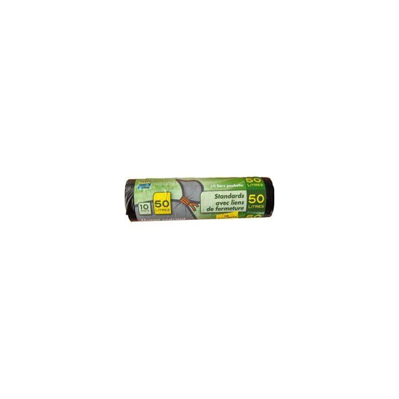 Afvalzak 110 liter, 10 stuks.