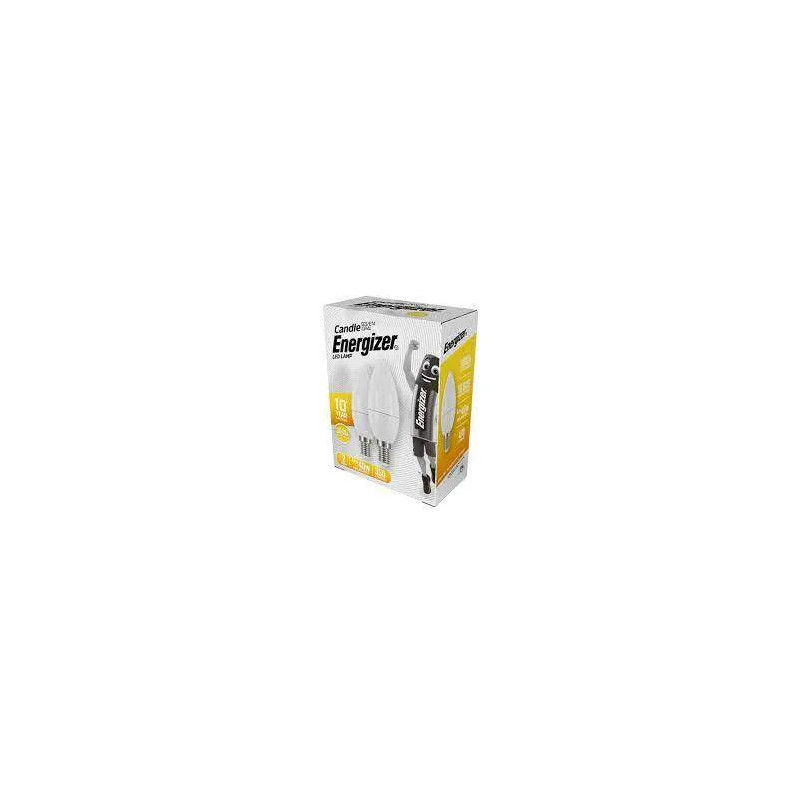 E14 LED gloeilamp, 470 Lumen, 5,2W/40W, 3000K, 2 stuks.