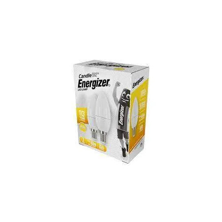 Lampadina a LED E14, 470 Lumen, 5.2W/40W, 3000K, 2 pezzi.