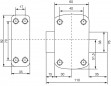 Cycloopslot met knop en 5-polige cilinder L.30 mm, diameter 23 mm met 3 sleutels