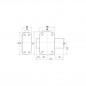 Set van twee Cyclop sloten met knop en 5-polige cilinder L.45 mm, diameter 23 mm met 3 sleutels