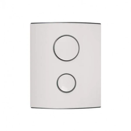Ensemble commande pneumatique 3/6 litres blanc