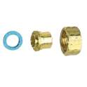 Straight 2-piece flat gasket fitting, solder to copper - 15X21/18
