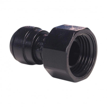 Female fitting 15 x 21 ( 1/2" ), for 10 mm pipe, black acetal