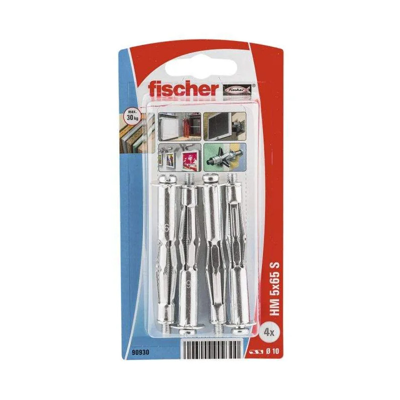 Taco metálico HM 5x65 + TORNILLO 5X75, 4 piezas Taco metálico HM 5x65 + TORNILLO 5X75, 4 piezas