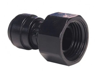 Raccord John Guest femelle 20 x 27  ( 3/8\" ), pour tuyau 12 mm, acétal gris 