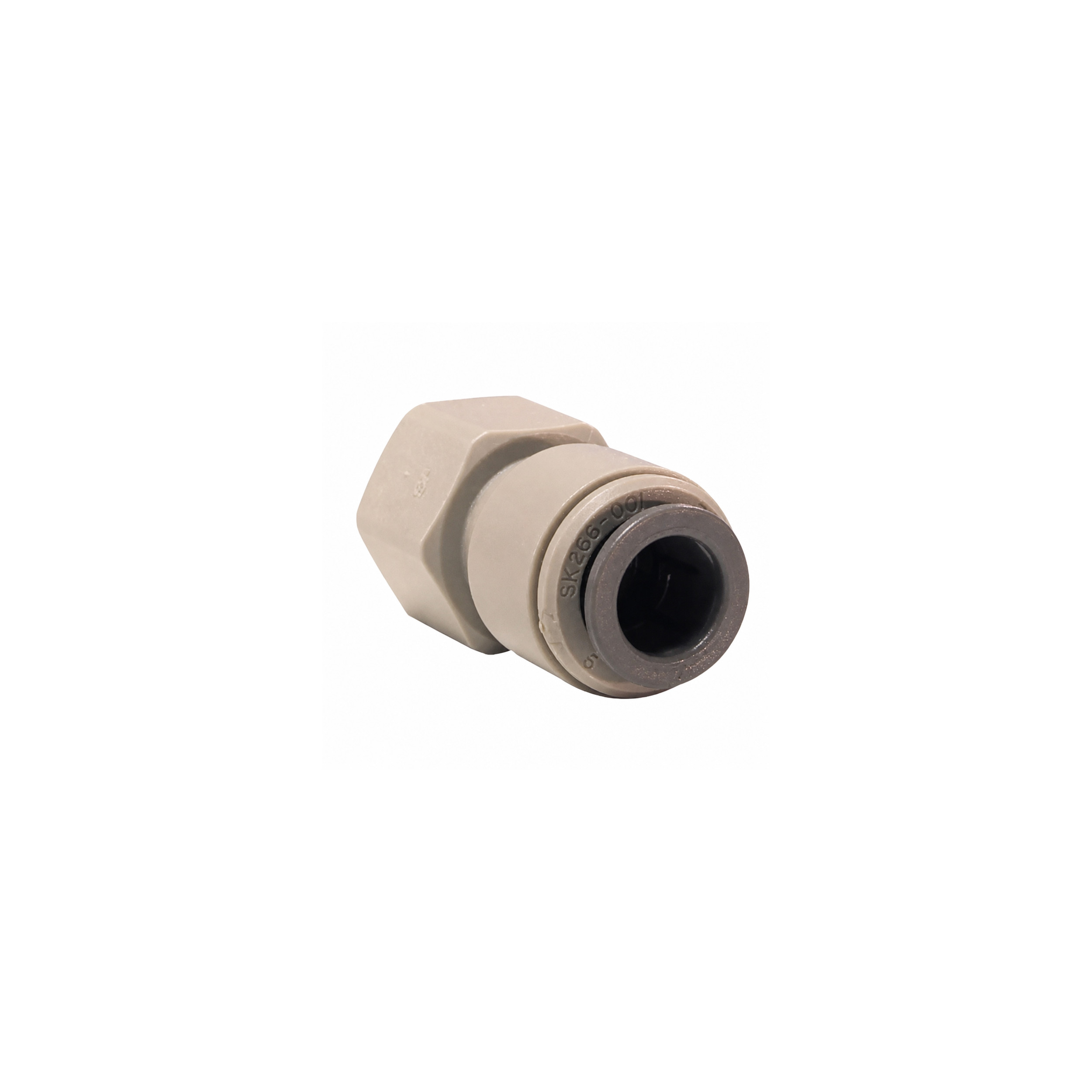 Raccord John Guest femelle 12 x 17 ( 3/8" ), pour tuyau 15 mm, acétal gris CM451513FS - Image 1/2