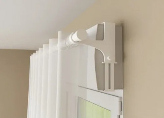 Roller shutter box holders, white, 2 pieces