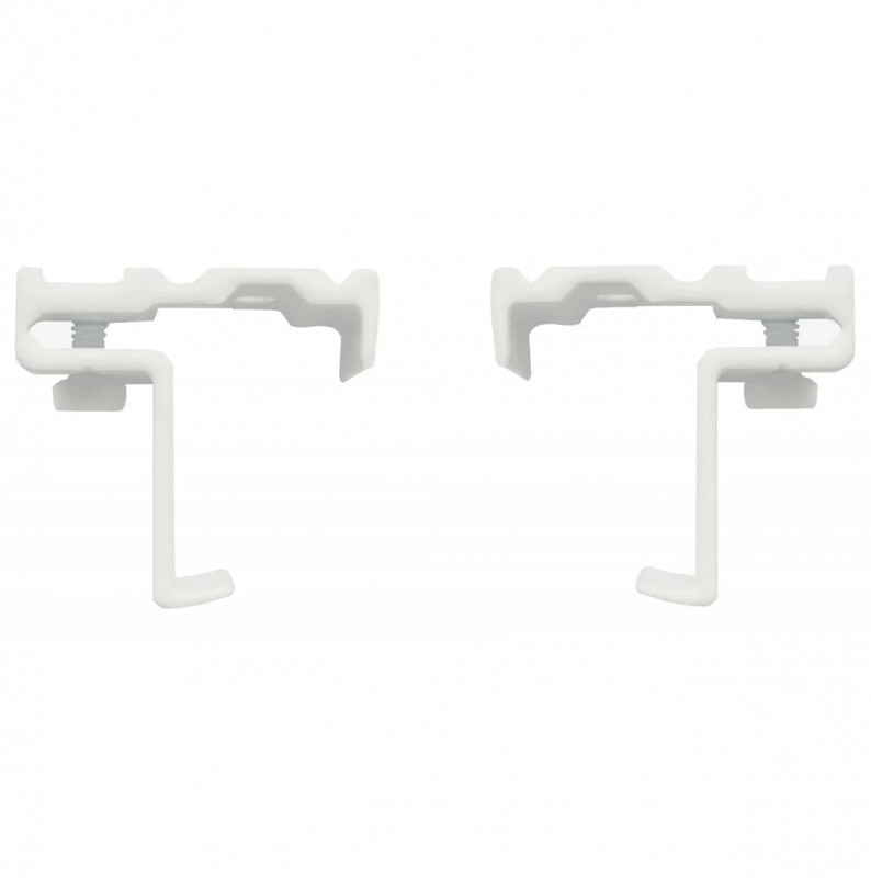 Supporto per soffitto a clip, 24x16mm, faccia 4mm, bianco, 2 pezzi