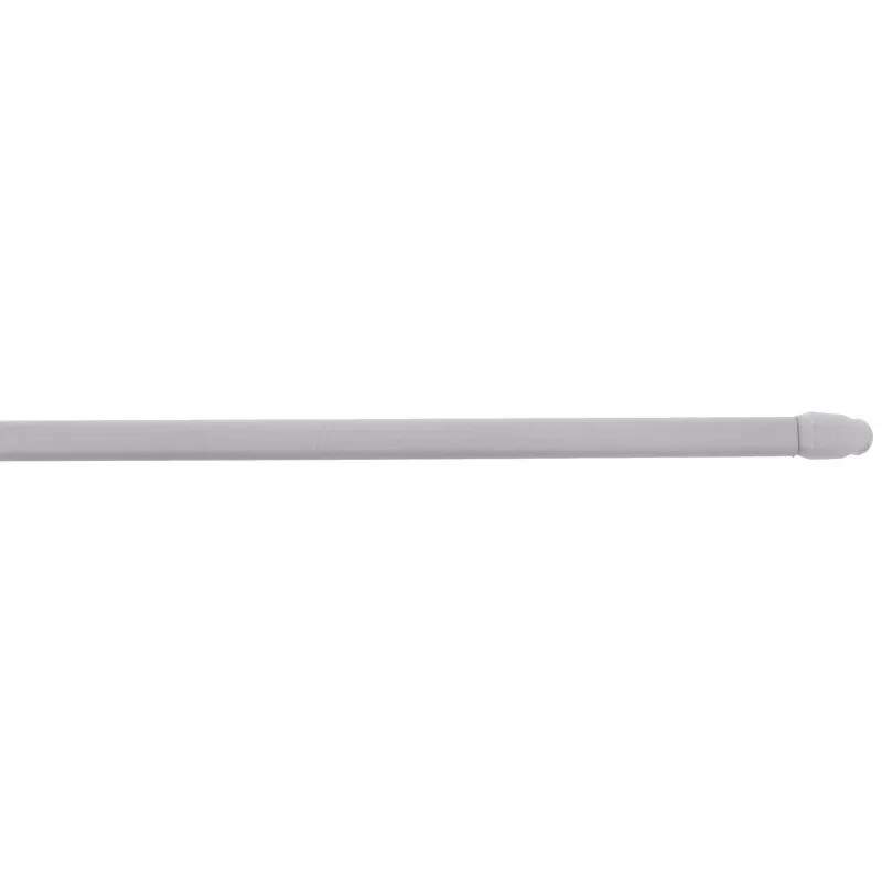 Ovale rail 10x5 mm, 30 tot 50cm, met bevestigingshaken, wit, 2 stuks
