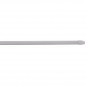 Ovale rail 10x5 mm, 30 tot 50cm, met bevestigingshaken, wit, 2 stuks