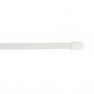 Ovale rail 10x5 mm, 40 tot 60cm, met bevestigingshaken, wit, 2 stuks