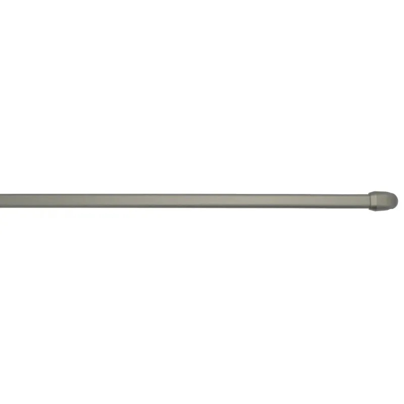 Ovale rail 10x5 mm, 50 tot 80cm, met bevestigingshaken, nikkel, 2 stuks