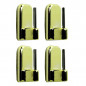 Adhesive rod holder, brass decor, 4 pieces
