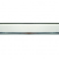 Oval wardrobe tube, 30x15 mm, length 200cm, chrome