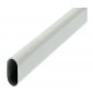 Ovale ophangbuis, 30x15 mm, lengte 100cm, wit