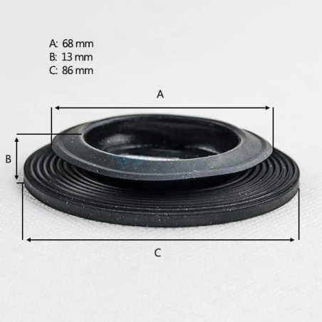 Tornillos, brida y junta para desagüe de ducha TEMPOPLEX con orificio de 52 mm