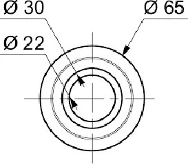 Seal for Wirquin cistern 65x22 mm