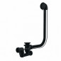 Desagüe automático para bañera con cable, 1000 mm, negro Desagüe automático para bañera con cable, 1000 mm, negro