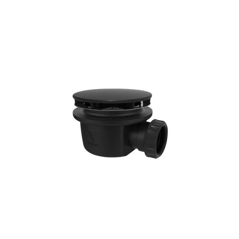 90 mm douchezeef, extra plat Minime, zwarte ABS afdekking 116 mm