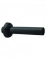 Muurdoorvoer 200 mm, diameter 32 mm met rozet 70 mm, zwart Muurdoorvoer 200 mm, diameter 32 mm met rozet 70 mm, zwart