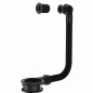 Rebosadero universal con embellecedor 24,30 mm, longitud 35 mm, negro