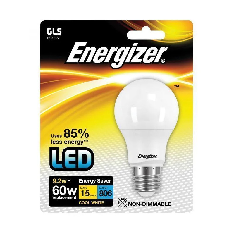 Standaard E27 LED lamp, 806 lumen, 9,2W/60W