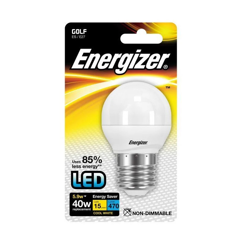 E27 bolvormige LED lamp, 470 lumen, 5,2W/40W