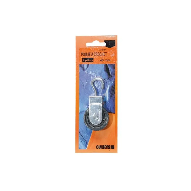 40mm nylon roller hook pulley, for 6mm rope