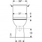 RENOVA Comfort Rimfree toiletpakket, verhoogd, horizontale afvoer