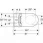 RENOVA inbouwcloset verticale uitloop achterin