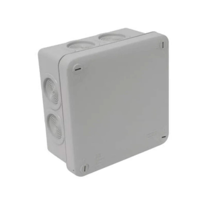 Caja de derivación cuadrada 115x115x60 mm gris, IP66 Caja de derivación cuadrada 115x115x60 mm gris, IP66