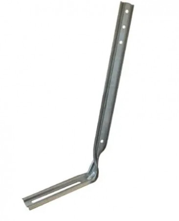 Hampe acier galvanisé chantournée de 25 cm pour gouttière
