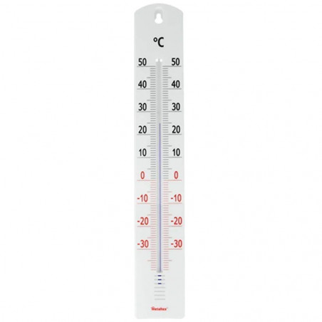 Indoor and outdoor thermometer in PVC without mercury, 50 degrees