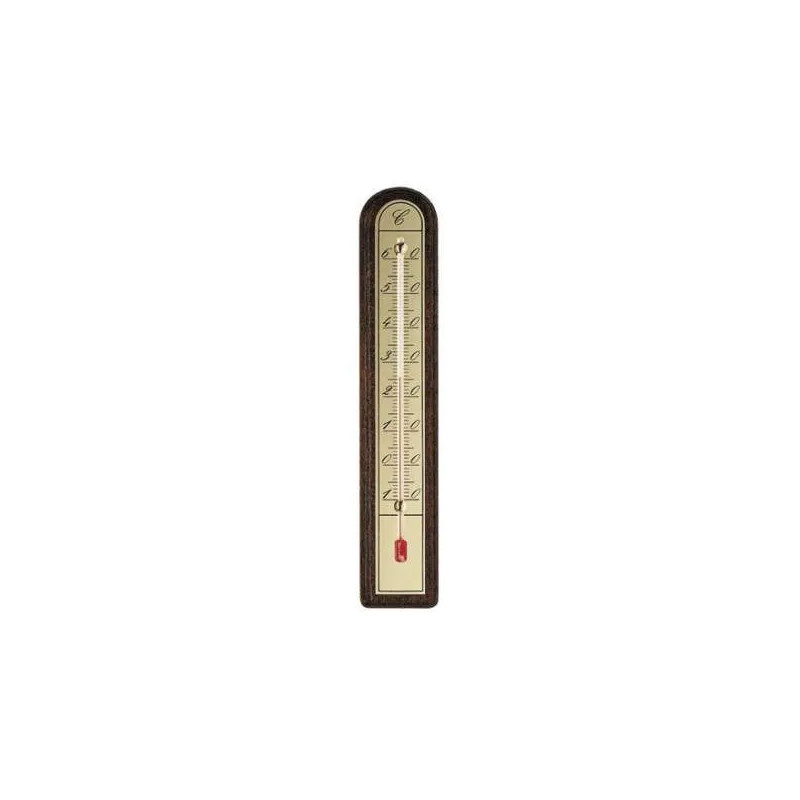 Thermometer voor binnen en buiten in hout en aluminium